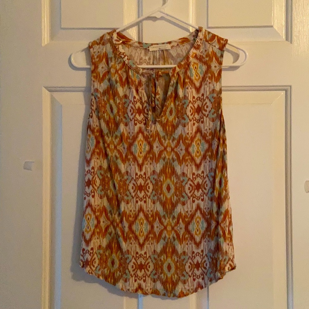 Love stitch tribal tank top